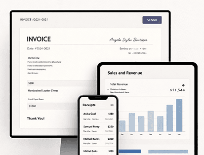 Share Invoices, Receipts and Record Sales Easily